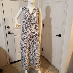Emerson fry sleeveless leopard caftan size XS-SMALL